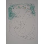 Pablo PICASSO (after) Maternity Lithograph on Vellum Signed in the plate Dated [...]