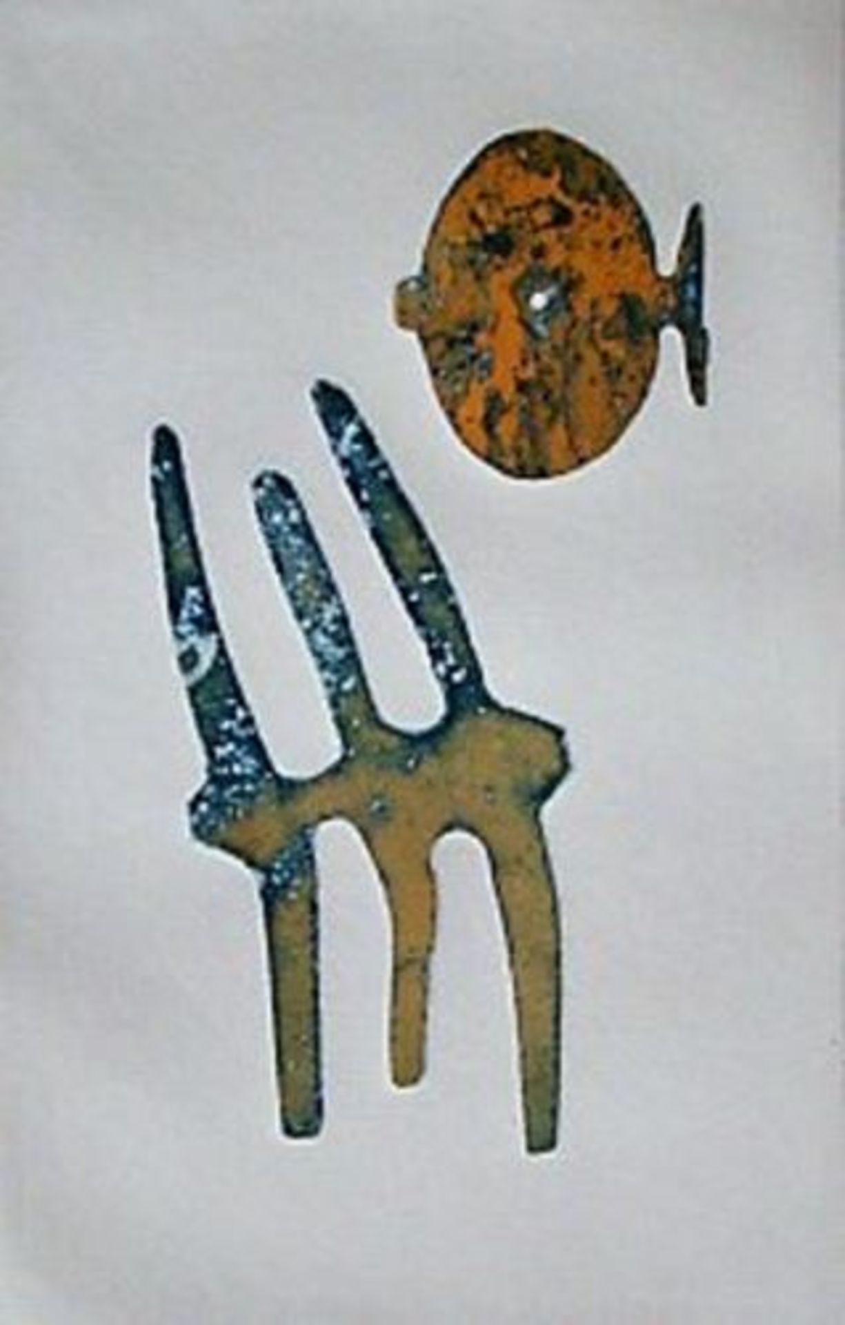 FERDINAND SPRINGER - Composition - 1970 Embossed aquatinta print in colours on [...] - Bild 4 aus 10