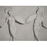 M. GUILLAUME Deux gladiateurs nus Dessin original au fusain, sur vergé MBM Etude [...]