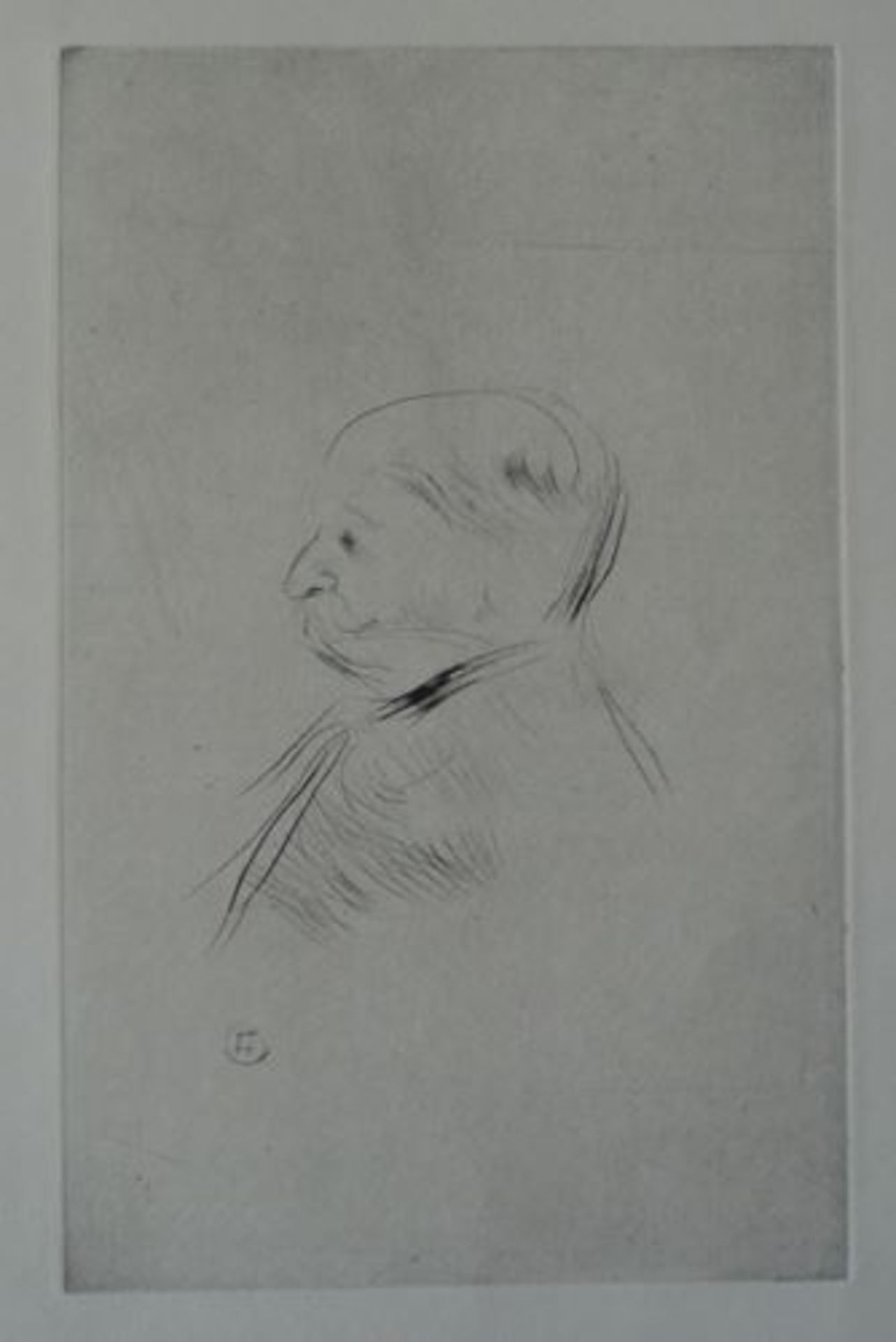 Henri from Toulouse-Lautrec Portrait of Monsieur X Original etching at the dry point [...]