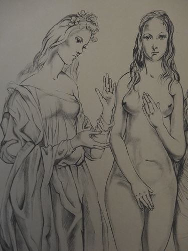 Tsuguharu FOUJITA The Three Graces, 1960 Original lithograph Signed in the plate On [...] - Image 3 of 8
