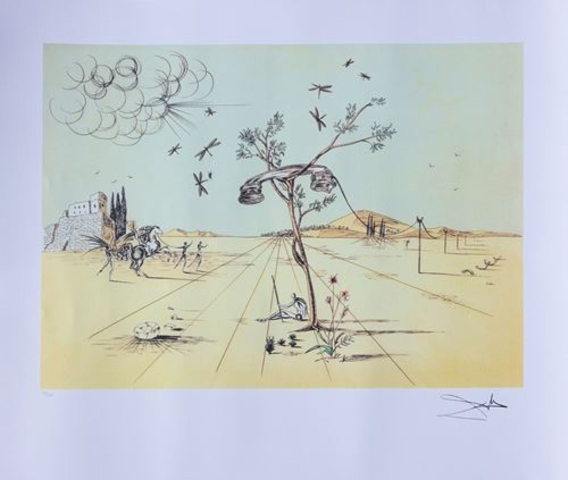 SALVADOR DALI (1904-1989) (d'après) Téléphone désincarné dans le [...] - Bild 5 aus 10