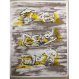 Henry Moore - Figures allongées Original lithograph created for the art review "XXe [...]