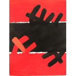 Giuseppe Capogrossi - Surface rouge et noire Stencil created for the art review "XXe [...]