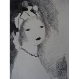 Marie LAURENCIN Young girl with a necklace Original lithograph On Arches Vellum 28 x [...]