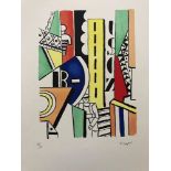 Fernand Léger - L'homme dans la ville Original lithograph on vélin d'Arches [...]