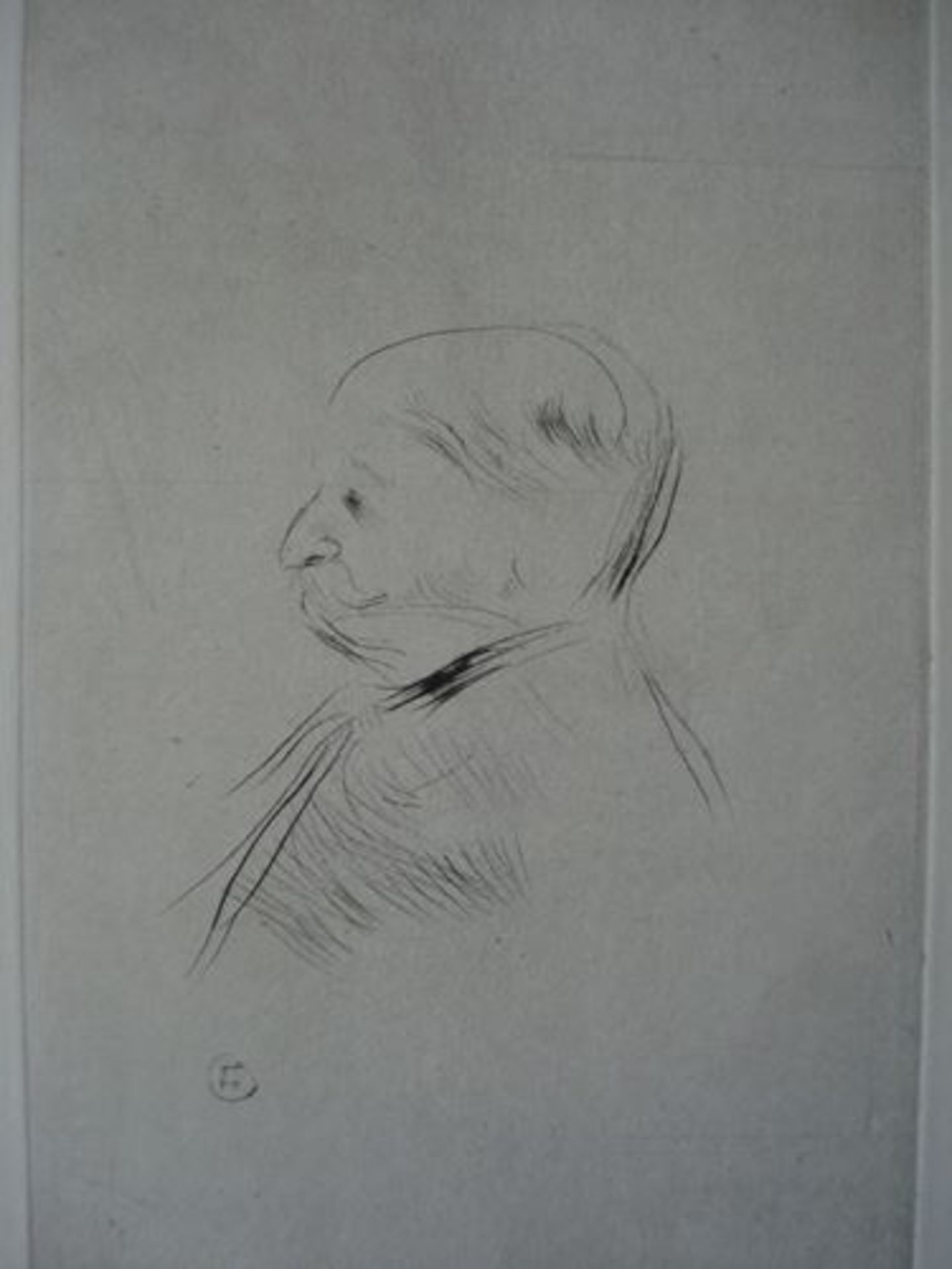 Henri from Toulouse-Lautrec Portrait of Monsieur X Original etching at the dry point [...] - Bild 5 aus 5