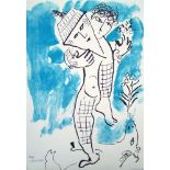 Lithograph on shaded background from an original drawing by Marc Chagall for the back [...]