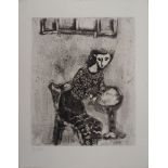 Marc CHAGALL (1887-1958) The horse and the donkey, 1952 Original etching on [...]