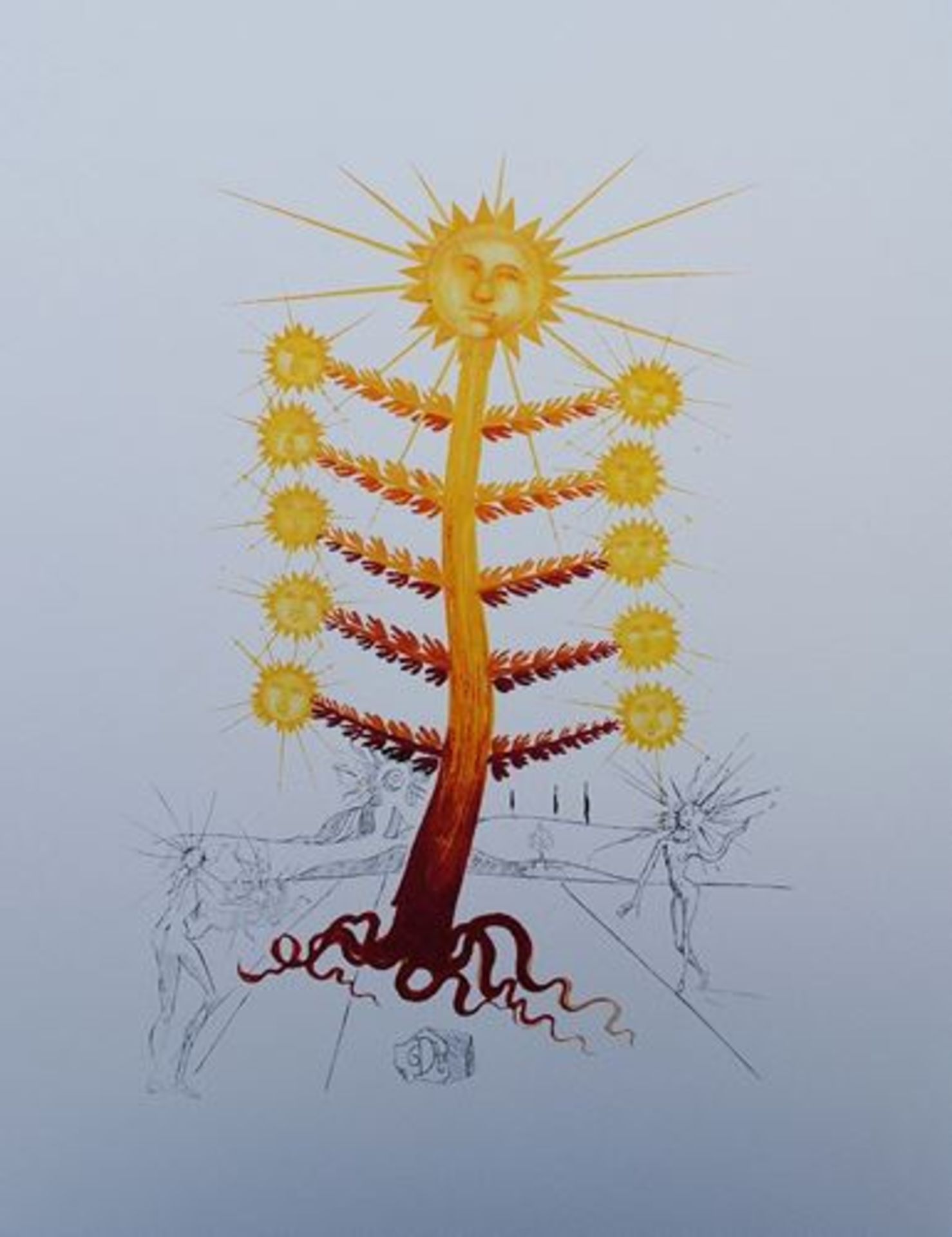 Salvador DALI (1904-1989) (after) The sun tree - Lithograph from an original of [...]