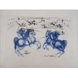 Salvador Dali The Blue Riders Etching Signed in the plate On Japan paper 28 x 38 [...]