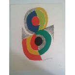 Sonia Delaunay Rhythms and colors VI (1971) Original lithograph in color, signed in [...]