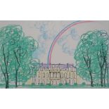 François Xavier LALANNE Palais de l'Elysée with the Rainbow, 1990 Screenprint [...]