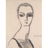 Kees VAN DONGEN Woman with a swan neck, 1925 Original etching on antique Japan [...]