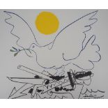 Pablo PICASSO (after) Dove of the future Colour lithograph Signed in the plate On [...]