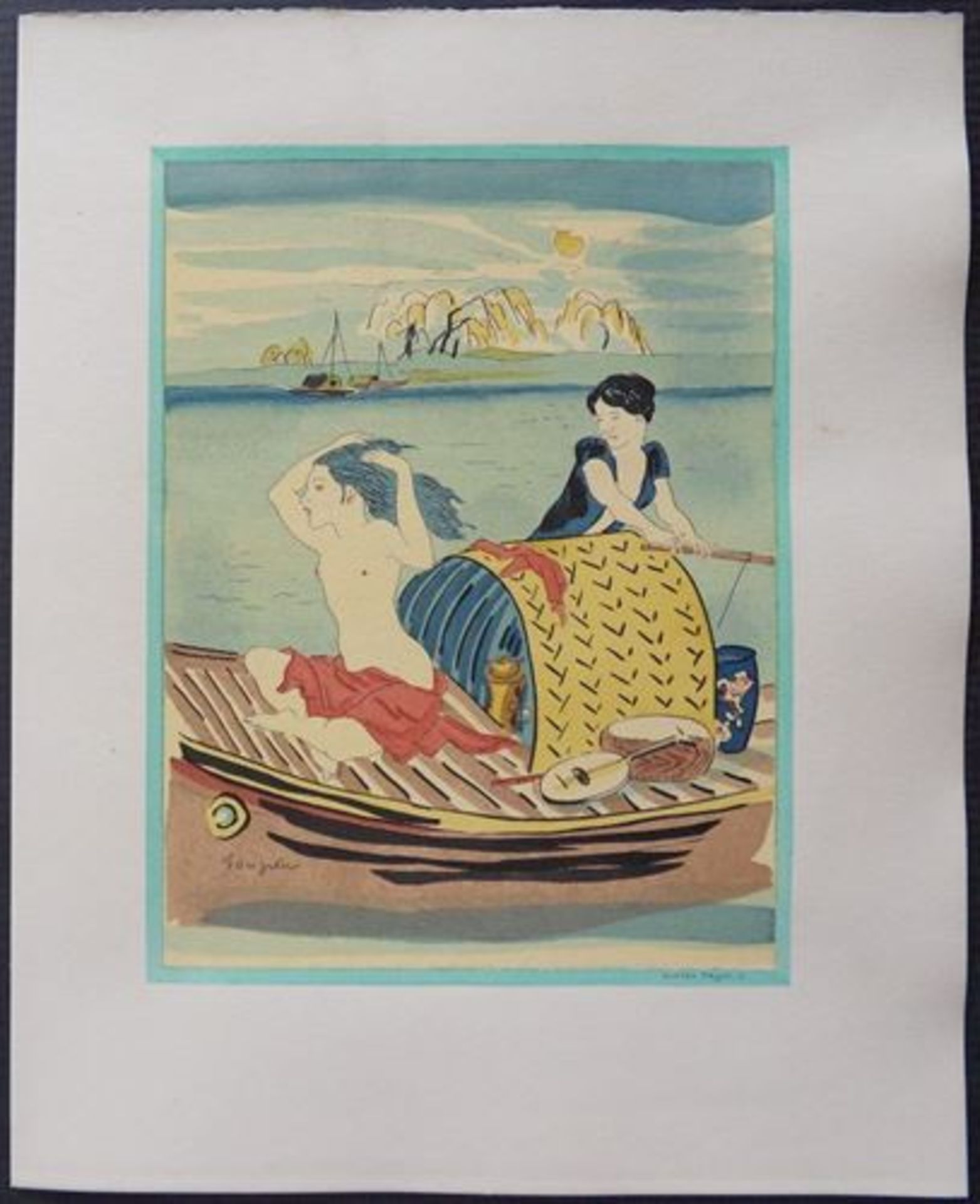 Tsuguharu FOUJITA Propos d'un Intoxique COMPLETE SUITE of the 16 lithographs in color [...] - Bild 9 aus 17