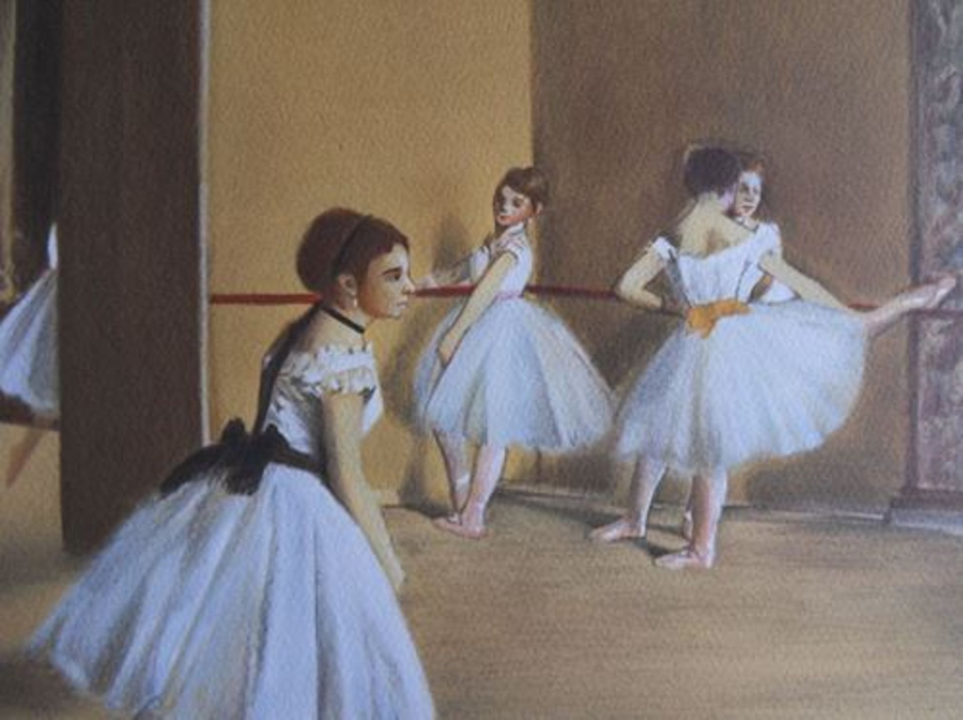 Edgar DEGAS (after) Le cours de danse (The Dance Class) Lithograph on Vellum [...] - Bild 2 aus 4