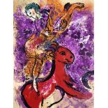 Marc Chagall - L'écuyère au cheval rouge Original lithograph created for the art [...]