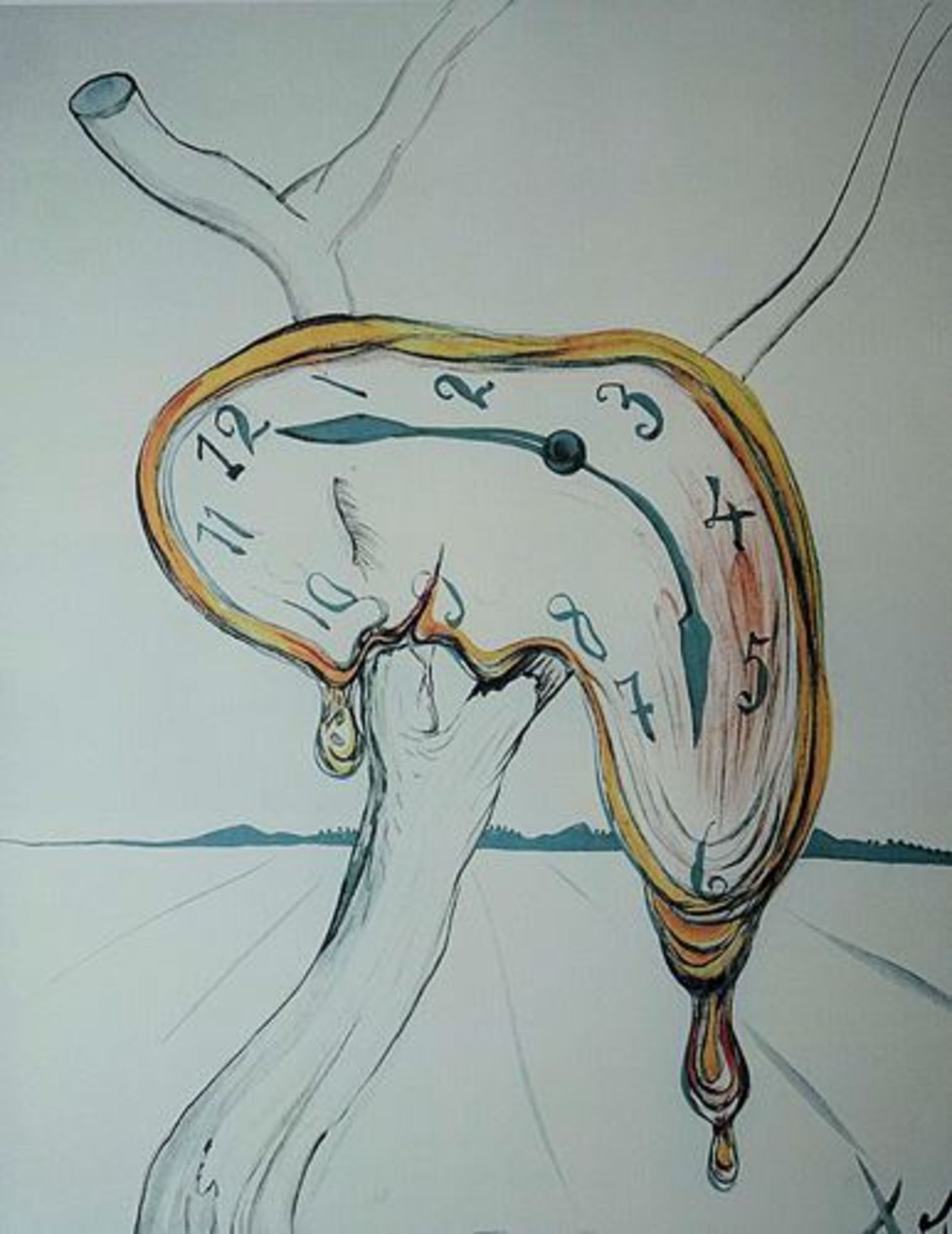 Salvador DALI (after) The soft clock - Modern lithographic print from an original [...] - Bild 2 aus 8