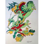 Charles Lapicque Faster, higher, stronger Lithograph Signed in the plate Dimensions: [...]