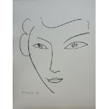 Henri MATISSE (after) Smiling face Lithograph after a drawing by the artist; [...]