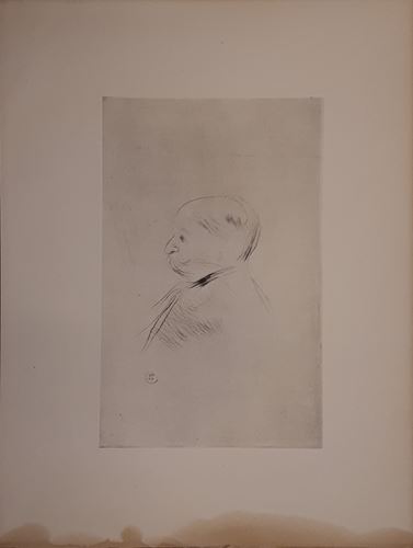 Henri from Toulouse-Lautrec Portrait of Monsieur X Original etching at the dry point [...] - Image 2 of 5