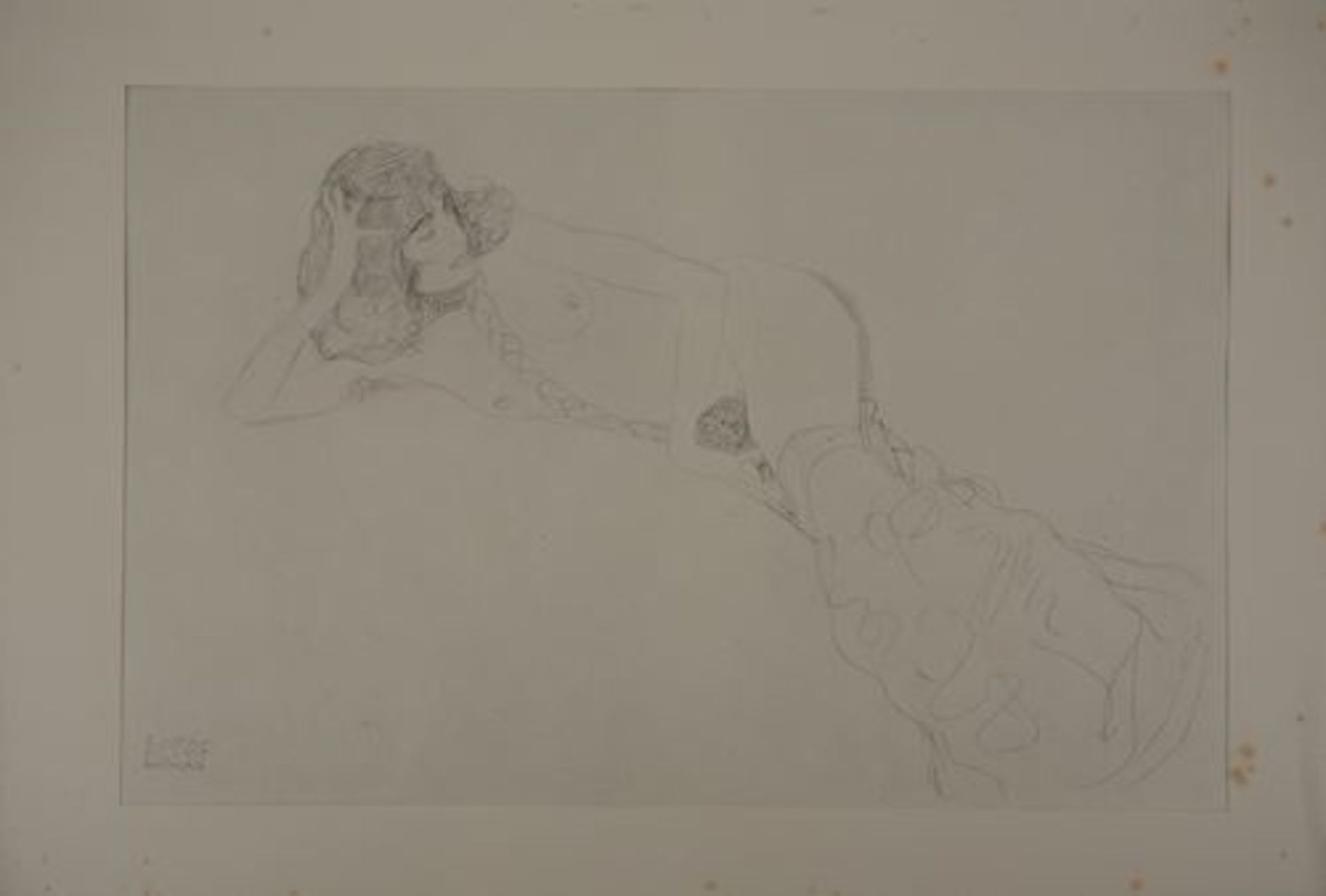 Gustav Klimt Reclining Nude, 1929 Lithograph (collotype technique) Signed in the [...] - Bild 6 aus 6