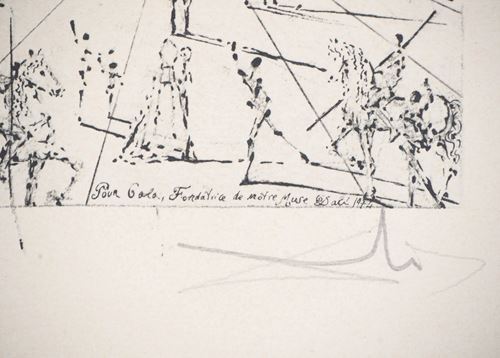 Salvador DALI The Museum of Figueras Lithograph on Vellum based on an ink [...] - Image 6 of 6
