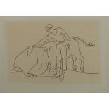 Pierre-Yves TREMOIS Leonardo with Bull Original drawing in Indian ink On Arches [...]