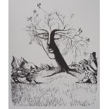 Jean MARAIS The face of the tree Lithograph Signed with the artist's stamp (Also [...]