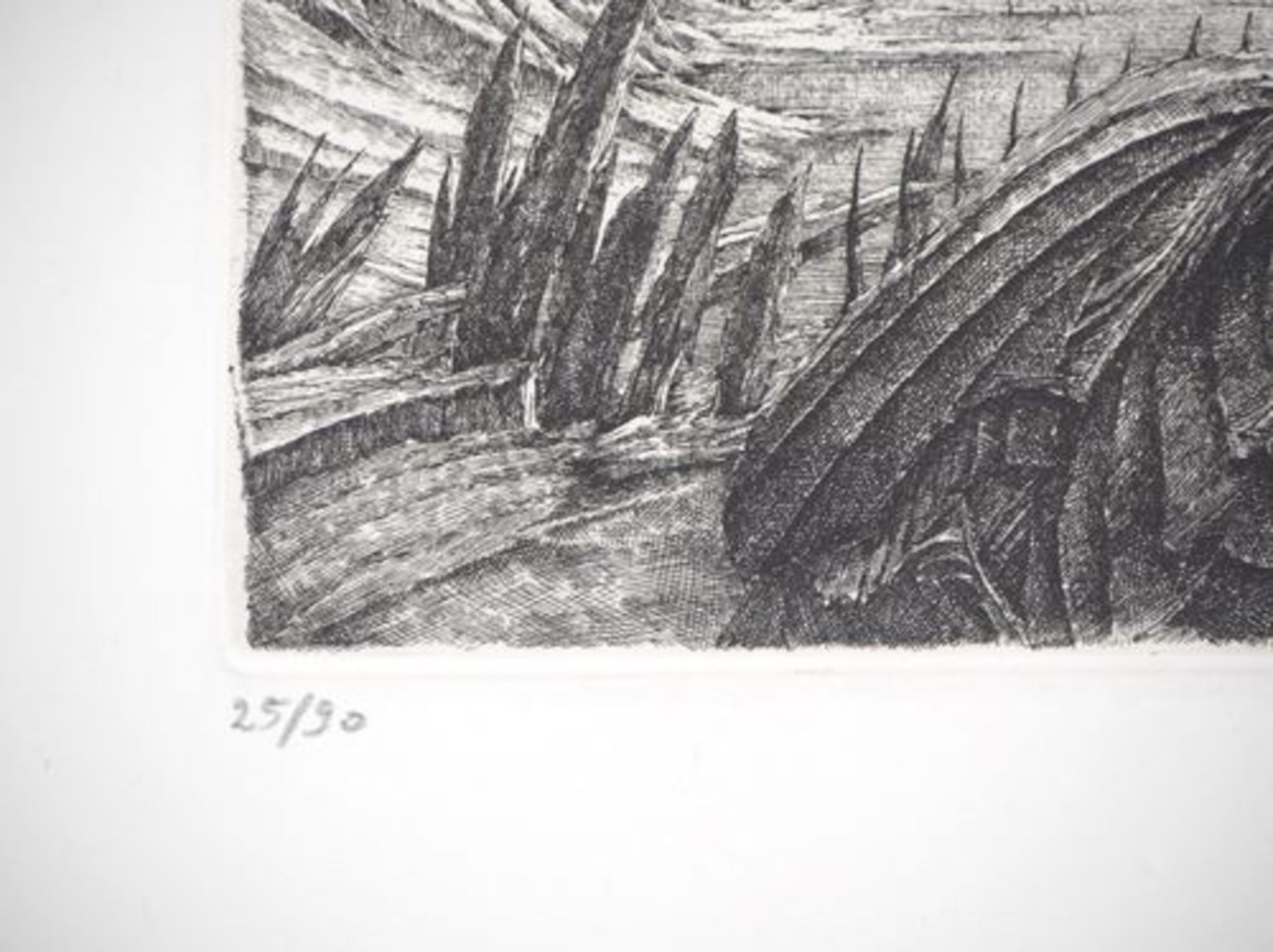 Erik DESMAZIERES (1948) Warrior in a cave Original engraving on [...] - Bild 5 aus 6