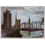 Bernard BUFFET La Rochelle, the Old Harbour Lithograph on offset background after a [...]