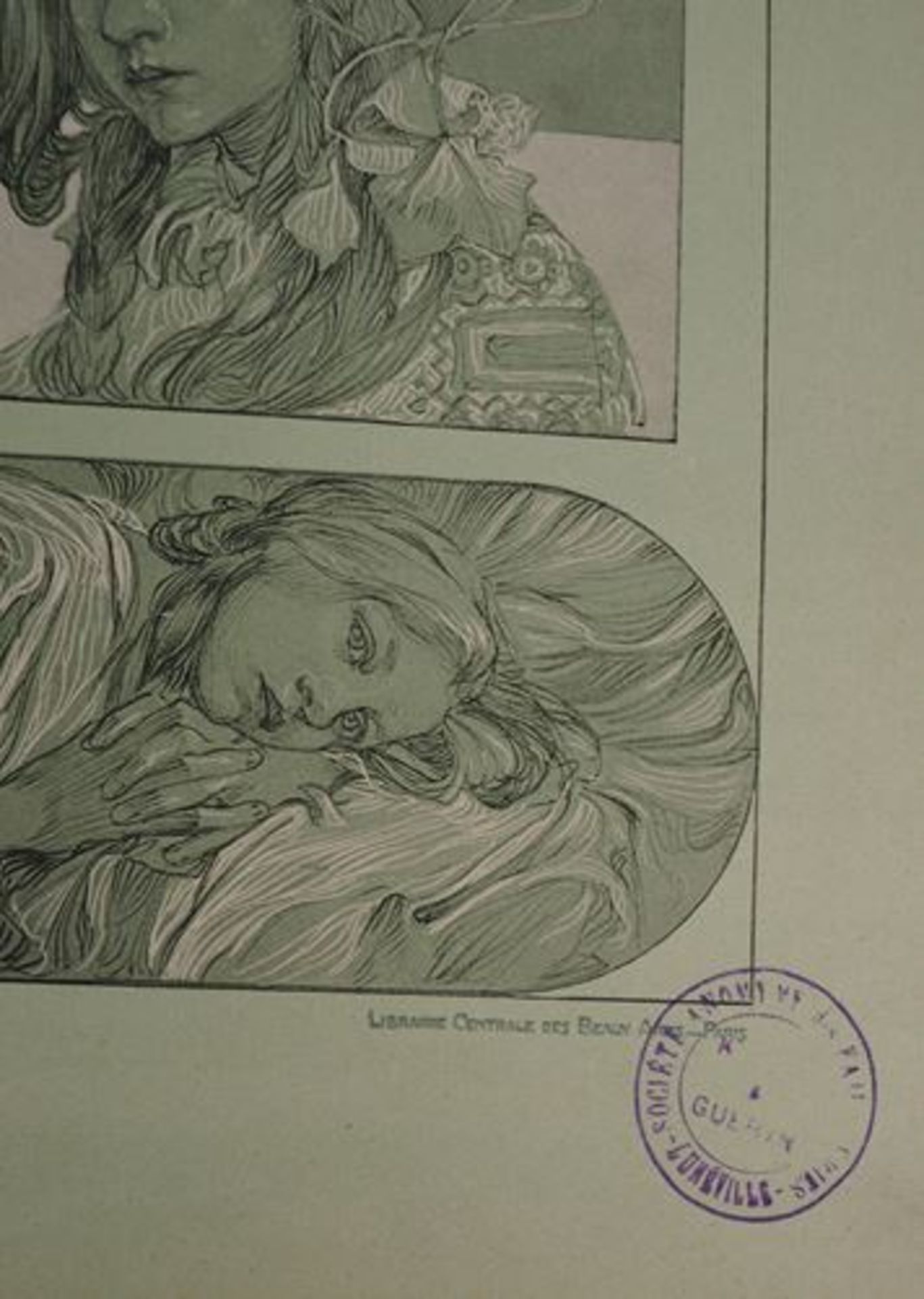 Alphonse MUCHA Portraits of young girls, 1902 Lithograph Signed in the plate On [...] - Bild 4 aus 5