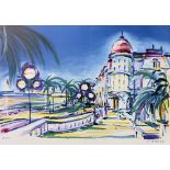 Pierre Bellier Nice - The Negresco Original lithograph Signed in pencil by [...]