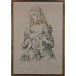 Léonard Tsuguharu FOUJITA Maternity Original lithograph Signed in ink Justified HC [...]