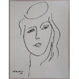 Henri Matisse Elsa Triolet Lithographic print on fine paper Signed and dated [...]