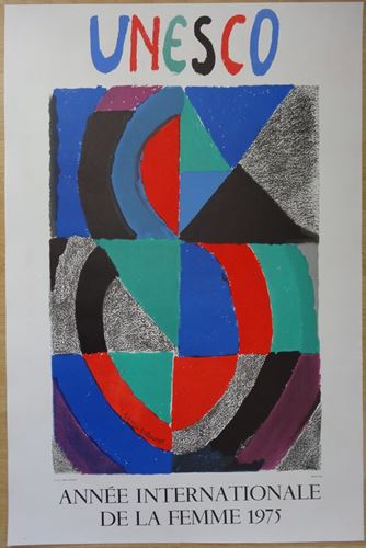 Sonia DELAUNAY UNESCO - International year of the woman, 1975 Lithograph on stone [...]