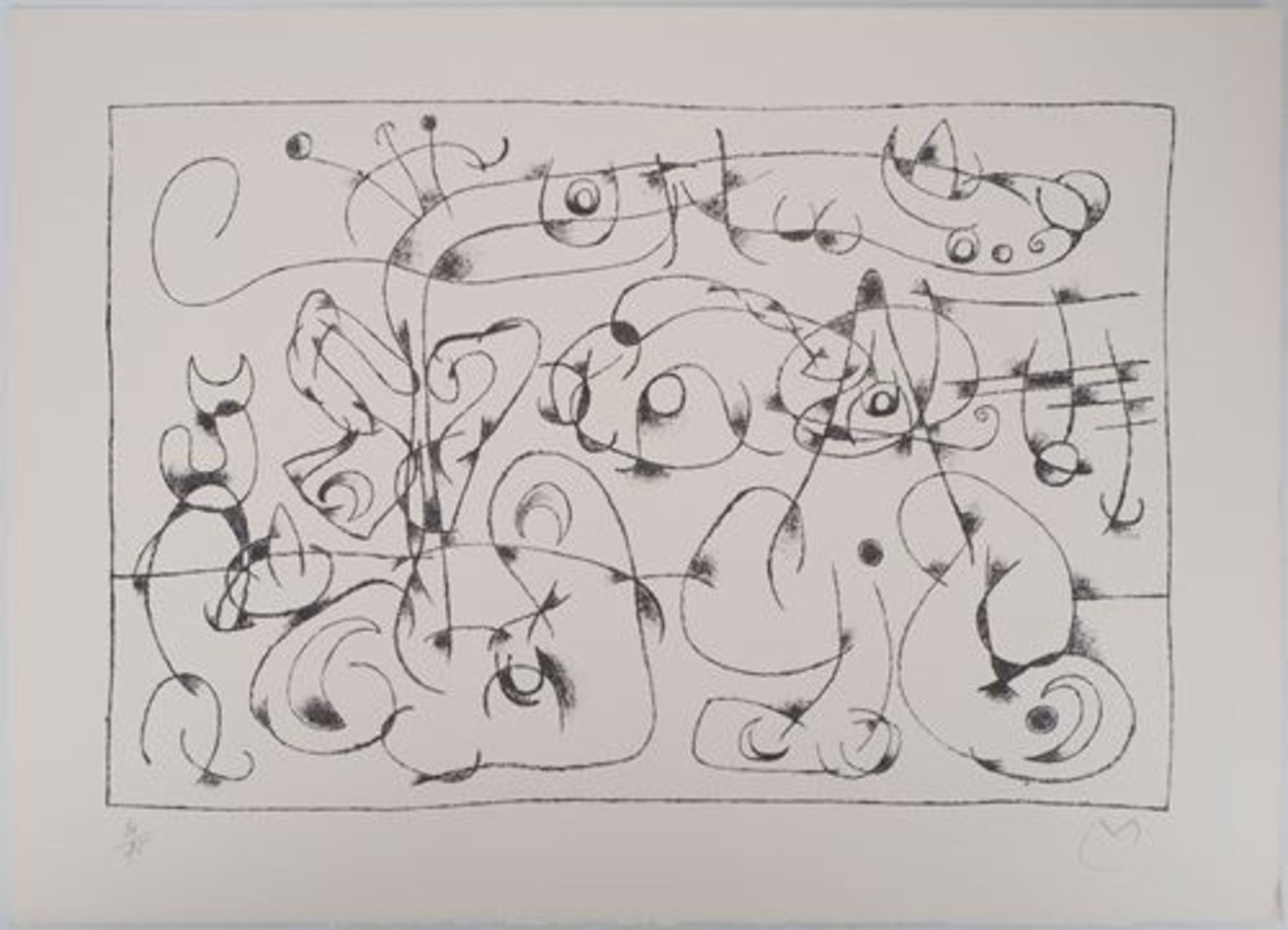 Joan MIRO (1893-1983) King Ubu VI, 1966 Original lithograph Signed in pencil lower [...]