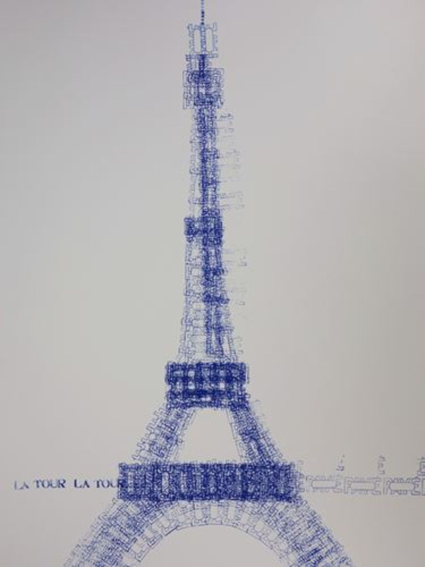 Cozette of Charmoy The buffered Eiffel Tower Original screenprint Signed in [...] - Bild 6 aus 6