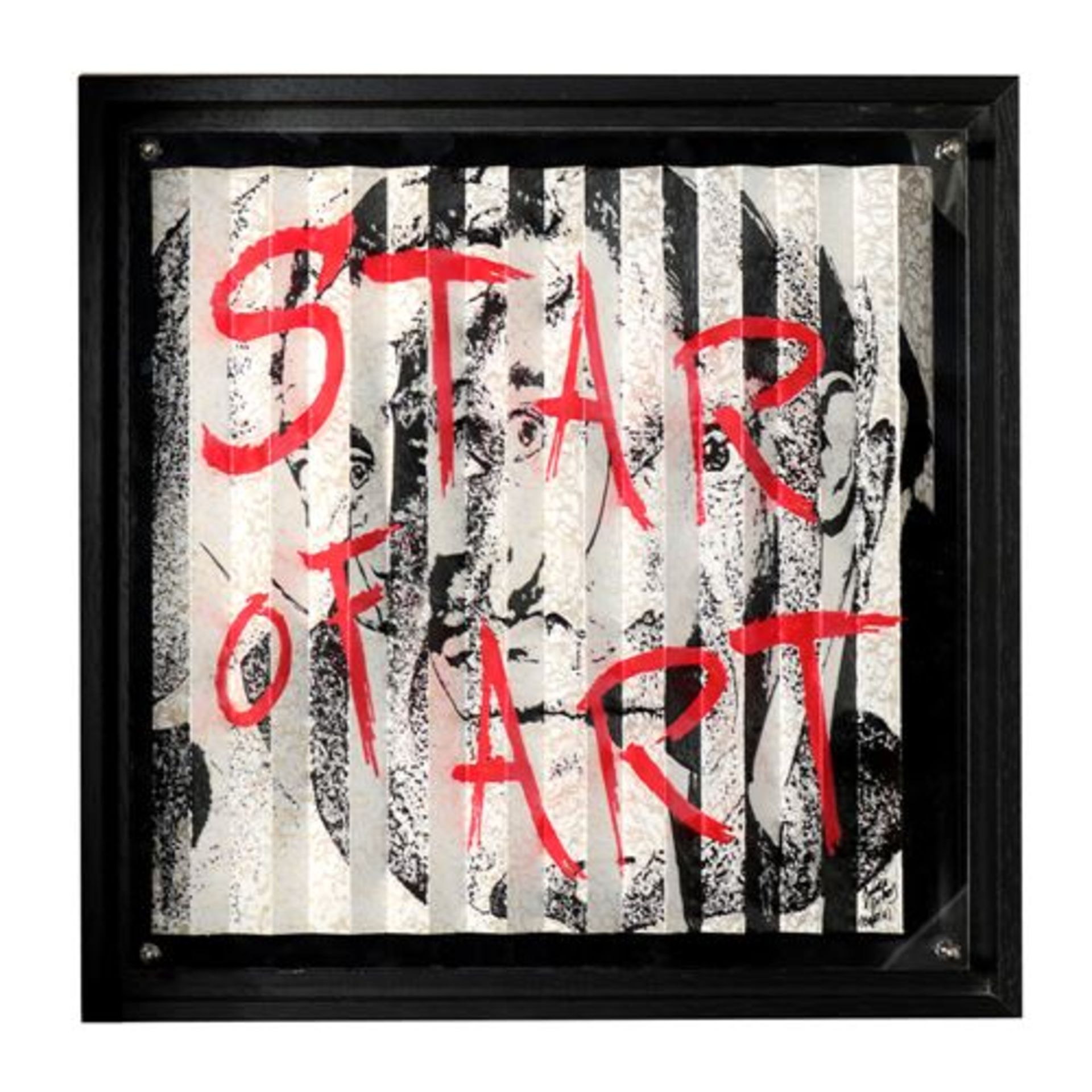 Julien Dubois - Star of Art B&W Acrylic on paper Hand signed by the artist Unique [...] - Bild 2 aus 3