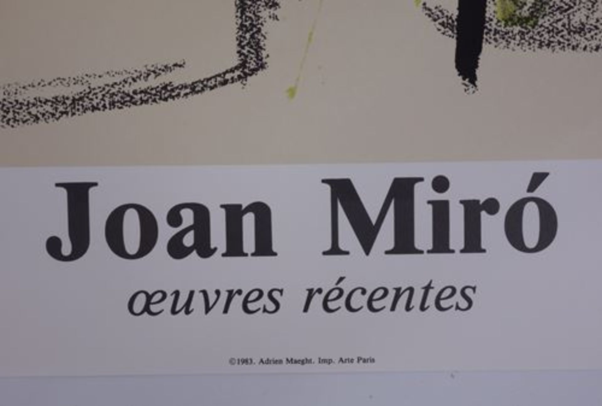 Joan Miro "Œuvres récentes" Color lithograph 82 x 57 cm on art paper Printed in [...] - Bild 5 aus 5