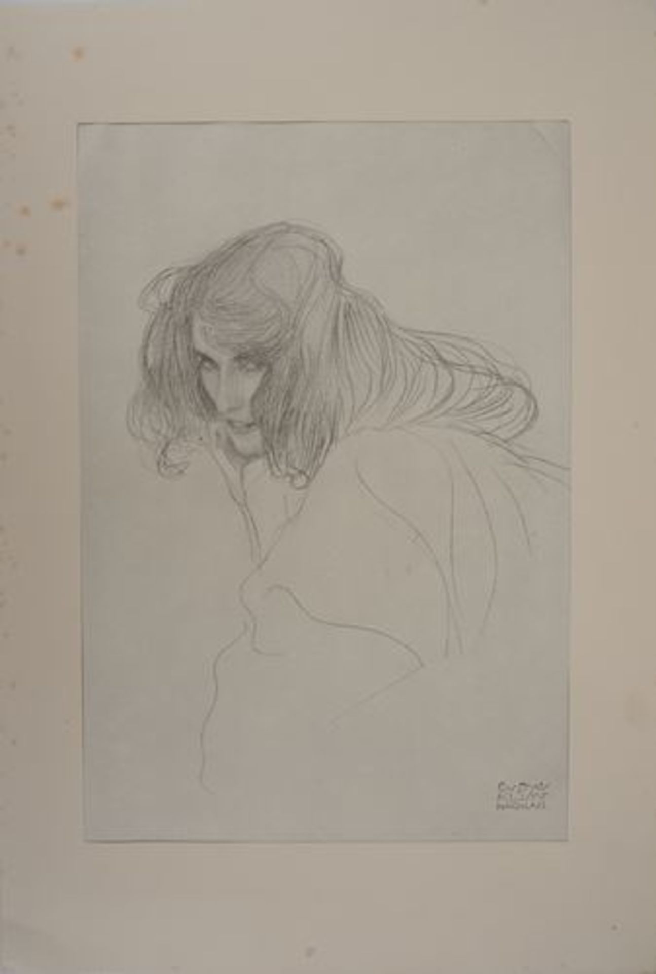 Gustav Klimt Study of a Woman, 1929 Lithograph (collotype technique) Signed in the [...]