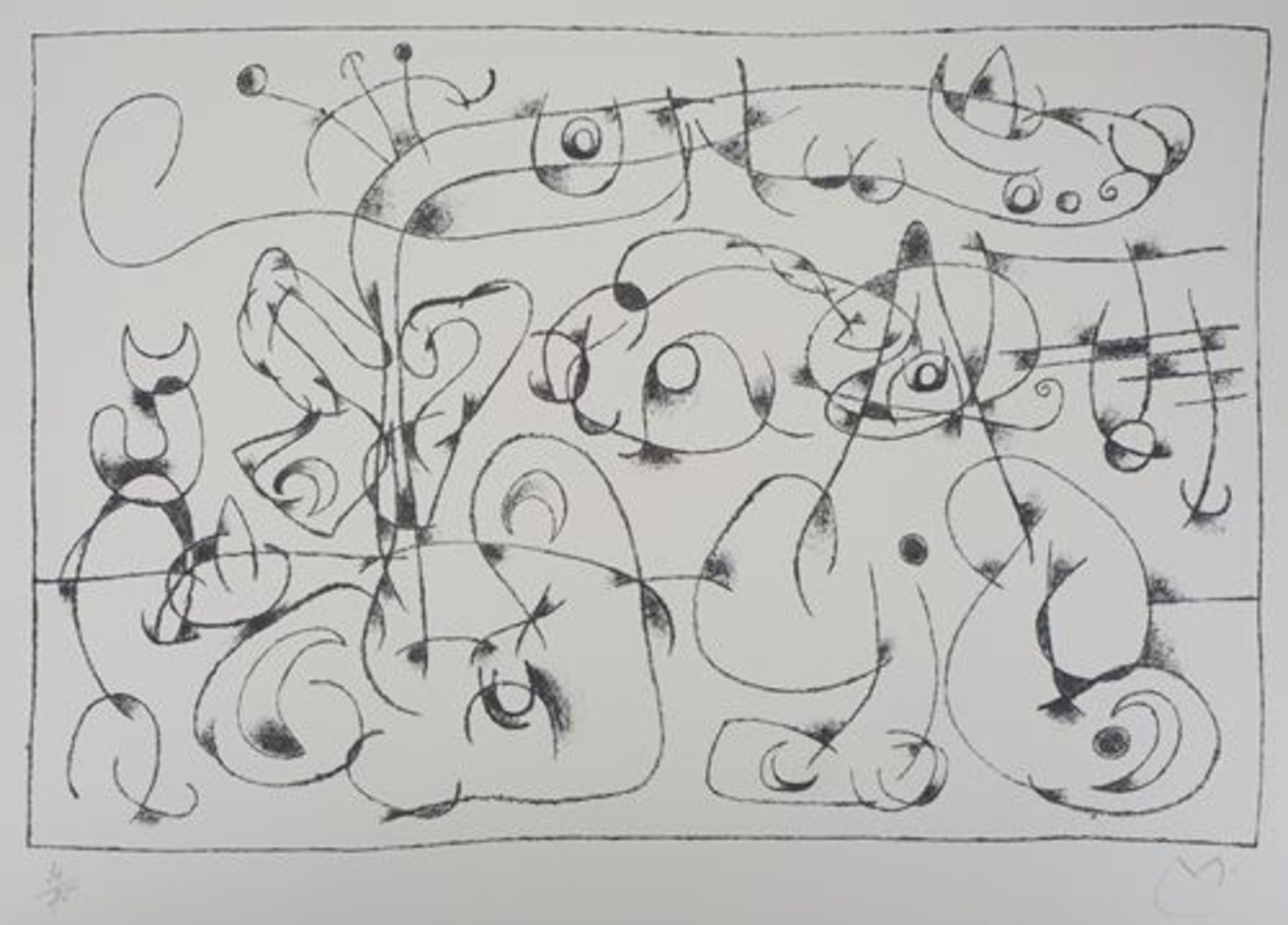 Joan MIRO (1893-1983) King Ubu VI, 1966 Original lithograph Signed in pencil lower [...] - Bild 2 aus 6