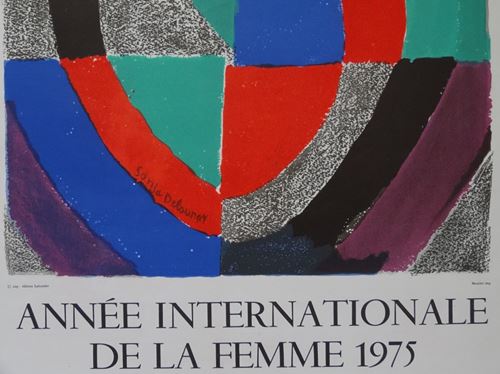 Sonia DELAUNAY UNESCO - International year of the woman, 1975 Lithograph on stone [...] - Image 5 of 5