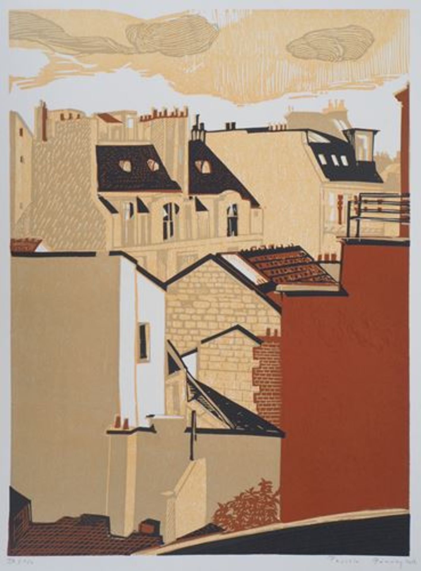 - Pascale HÉMERY Borderline, 2008 Lithographie originale en couleur Signée au [...]