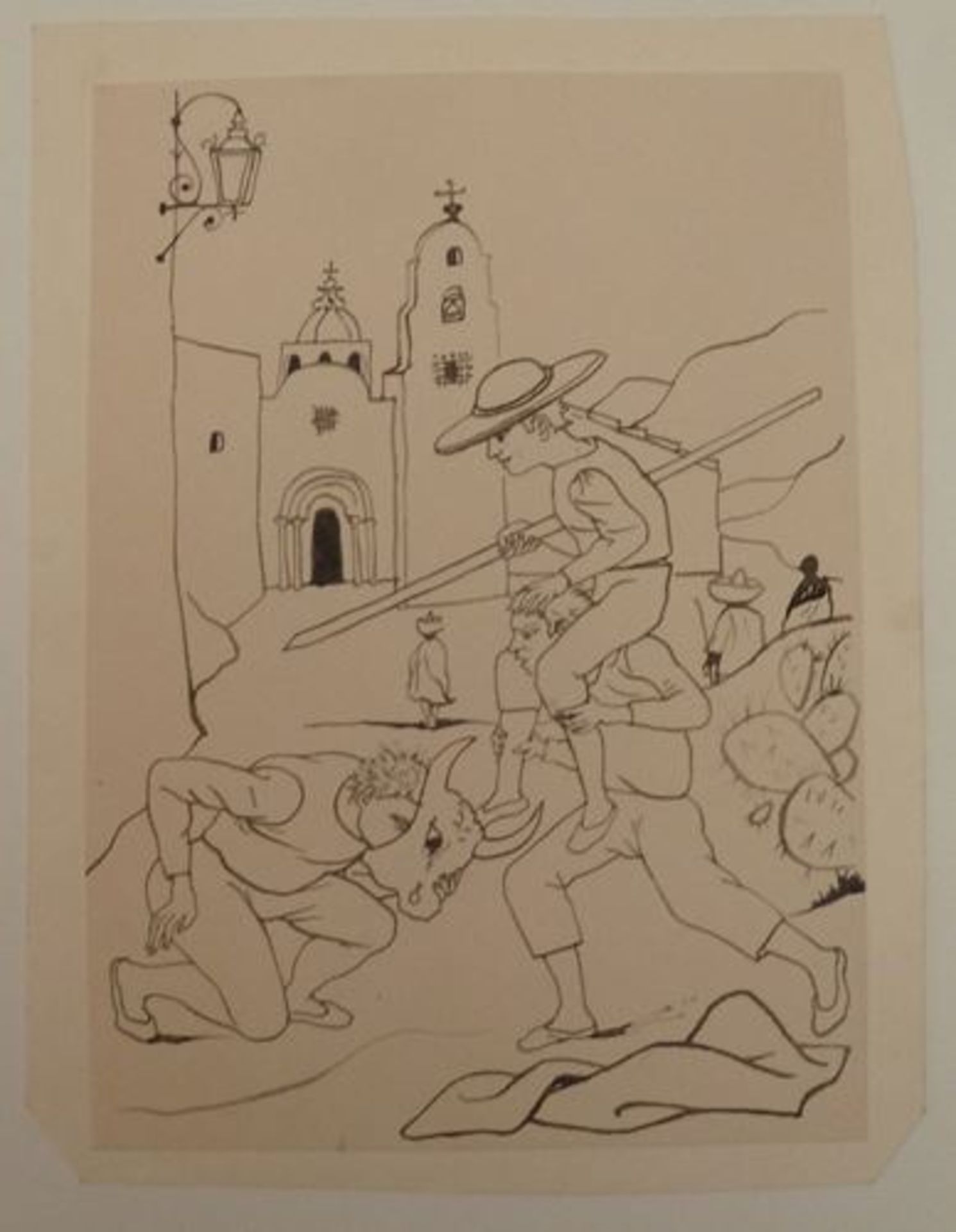 Pierre-Yves TREMOIS Corrida Original drawing in Indian ink On Arches Vellum 19 x 13,5 [...]