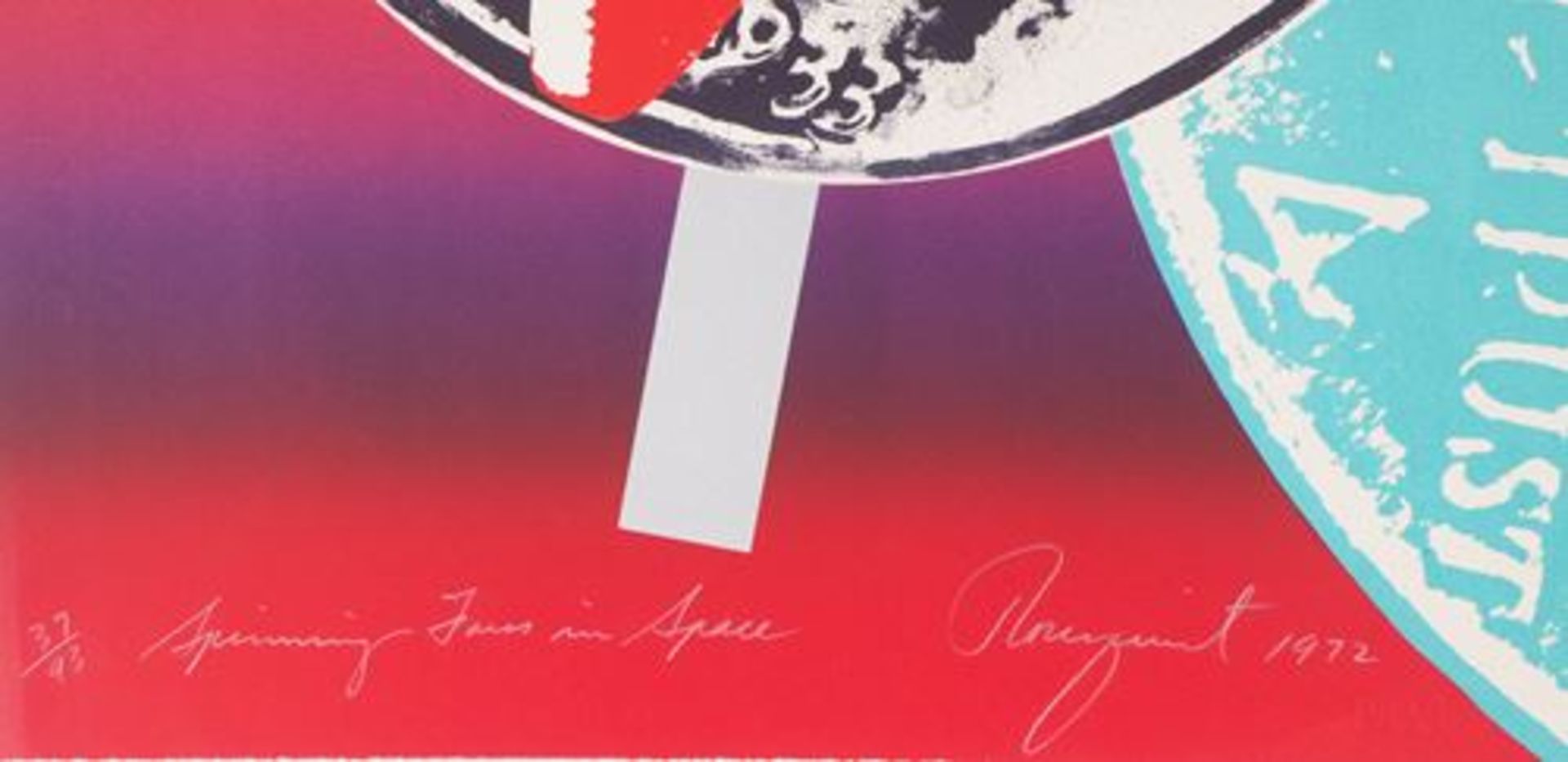 - James ROSENQUIST Spinning Faces in Space Sérigraphie originale sur [...] - Bild 4 aus 9