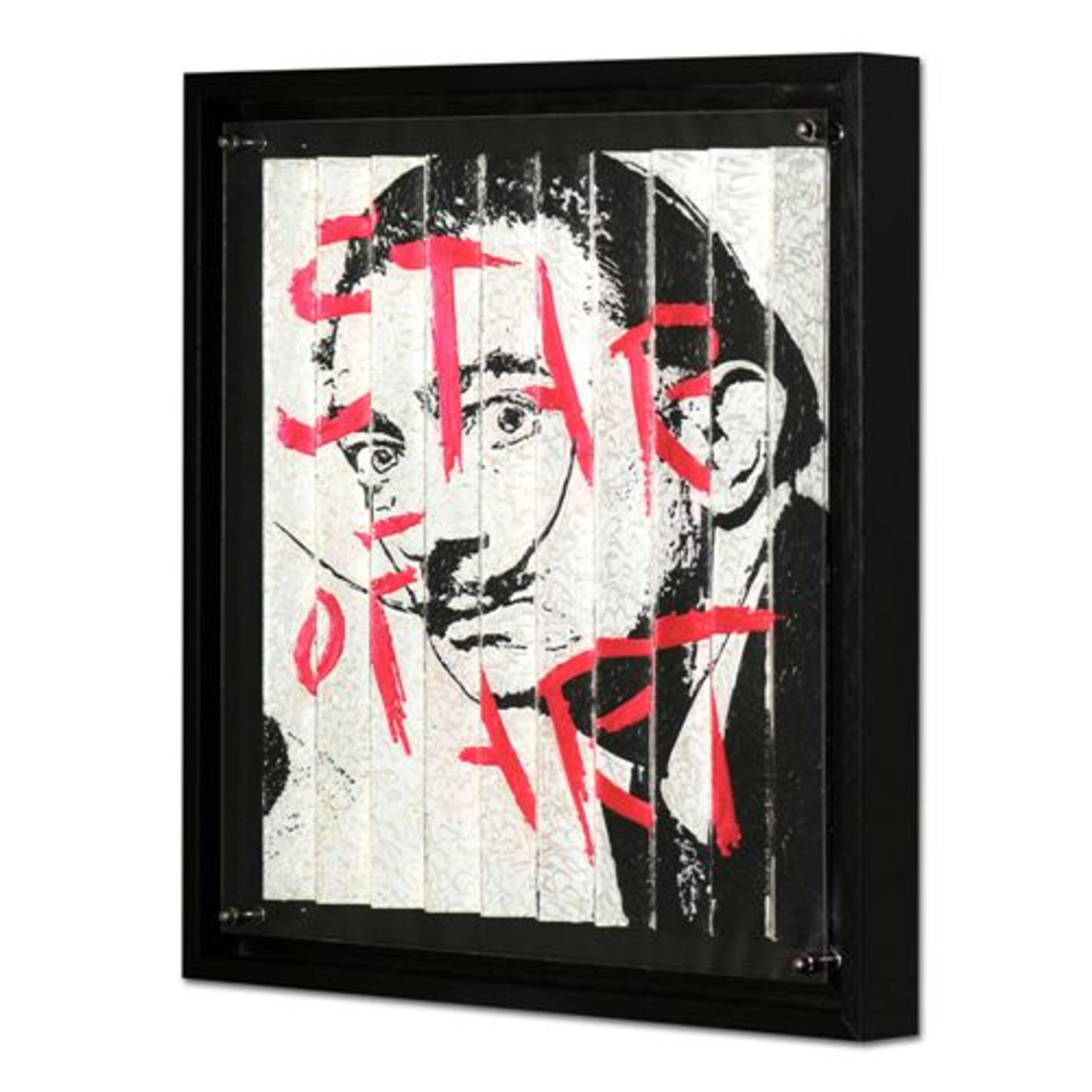 Julien Dubois - Star of Art B&W Acrylic on paper Hand signed by the artist Unique [...]