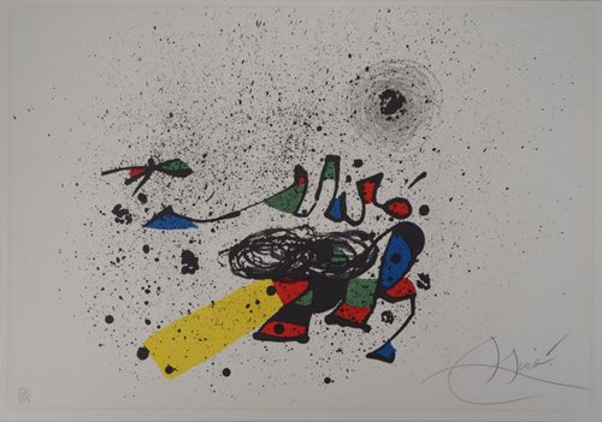 - Joan MIRO Composition 1978 Lithographie originale Signée au crayon Justifiée [...]