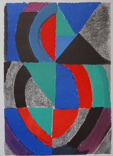 Sonia DELAUNAY UNESCO - International year of the woman, 1975 Lithograph on stone [...] - Image 2 of 5